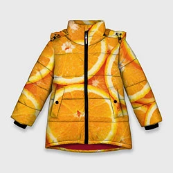 Зимняя куртка для девочки Апельсин