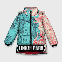 Куртка зимняя для девочки Linkin Park: Sky Girl, цвет: 3D-красный