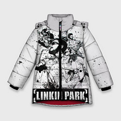 Куртка зимняя для девочки Linkin Park, цвет: 3D-красный