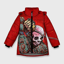 Зимняя куртка для девочки Скелет