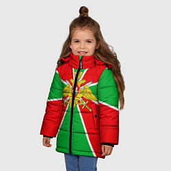 Куртка зимняя для девочки Флаг ПВ цвета 3D-черный — фото 2