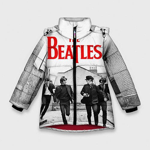 Зимняя куртка для девочки The Beatles: Break / 3D-Красный – фото 1