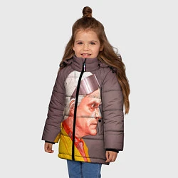 Куртка зимняя для девочки Доктор Браун, цвет: 3D-красный — фото 2
