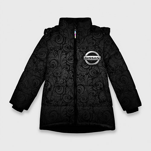 Зимняя куртка для девочки Nissan / 3D-Черный – фото 1