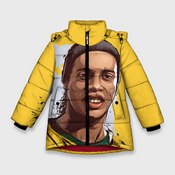 Куртка зимняя для девочки Ronaldinho Art, цвет: 3D-красный