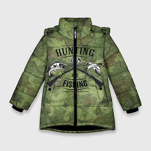 Зимняя куртка для девочки Hunting & Fishing / 3D-Черный – фото 1