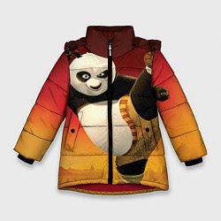 Зимняя куртка для девочки Кунг фу панда