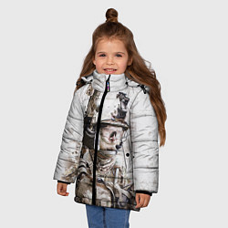 Куртка зимняя для девочки ФСБ Альфа, цвет: 3D-черный — фото 2