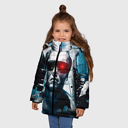 Куртка зимняя для девочки T-800, цвет: 3D-красный — фото 2