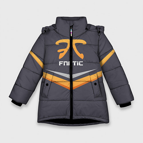 Зимняя куртка для девочки Fnatic Arrows / 3D-Черный – фото 1