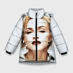 Куртка зимняя для девочки Мадонна, цвет: 3D-светло-серый