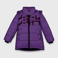 Куртка зимняя для девочки No game no life Sora, цвет: 3D-черный