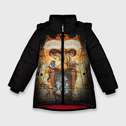Куртка зимняя для девочки Michael Jackson Show, цвет: 3D-красный