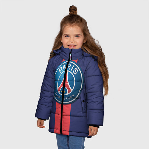 Зимняя куртка для девочки Paris Saint-German / 3D-Красный – фото 3