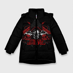 Зимняя куртка для девочки Avenged Sevenfold: Fly Skull