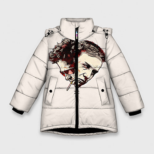 Зимняя куртка для девочки Fight Club: Friends / 3D-Черный – фото 1