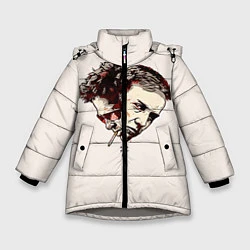 Куртка зимняя для девочки Fight Club: Friends, цвет: 3D-светло-серый
