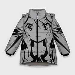 Куртка зимняя для девочки No Game No Life, цвет: 3D-светло-серый