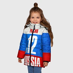 Куртка зимняя для девочки Russia: from 12, цвет: 3D-черный — фото 2