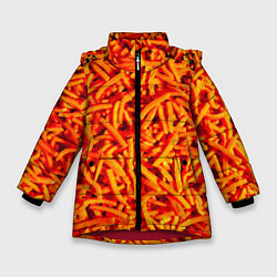 Зимняя куртка для девочки Морковь