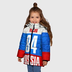Куртка зимняя для девочки Russia: from 84, цвет: 3D-черный — фото 2
