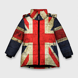 Куртка зимняя для девочки Великобритания, цвет: 3D-черный
