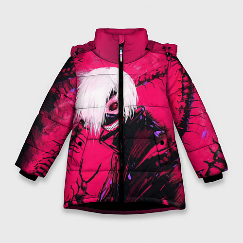 Зимняя куртка для девочки Red / 3D-Черный – фото 1