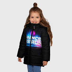 Куртка зимняя для девочки Trancemission: Trance we love, цвет: 3D-черный — фото 2