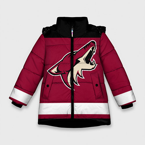 Зимняя куртка для девочки Arizona Coyotes / 3D-Черный – фото 1