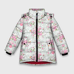 Зимняя куртка для девочки Flower pattern