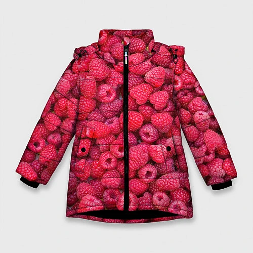 Зимняя куртка для девочки Малинки / 3D-Черный – фото 1