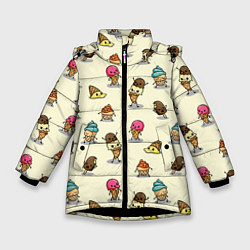 Зимняя куртка для девочки Мороженое с характером