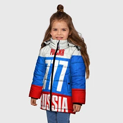 Куртка зимняя для девочки Russia: from 777, цвет: 3D-черный — фото 2