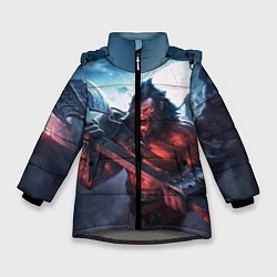 Куртка зимняя для девочки Axe, цвет: 3D-светло-серый