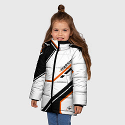 Куртка зимняя для девочки CS:GO Asiimov P250 Style, цвет: 3D-черный — фото 2