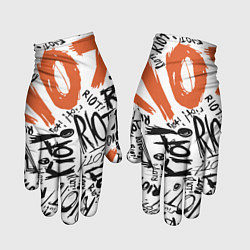 Перчатки Paramore: Riot цвета 3D-принт — фото 1