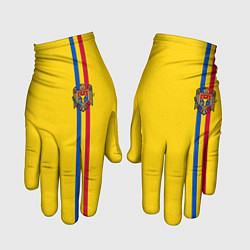 Перчатки Молдавия: лента с гербом, цвет: 3D-принт
