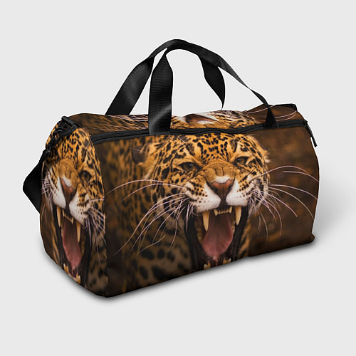 Спортивная сумка Ярость леопарда / 3D-принт – фото 1