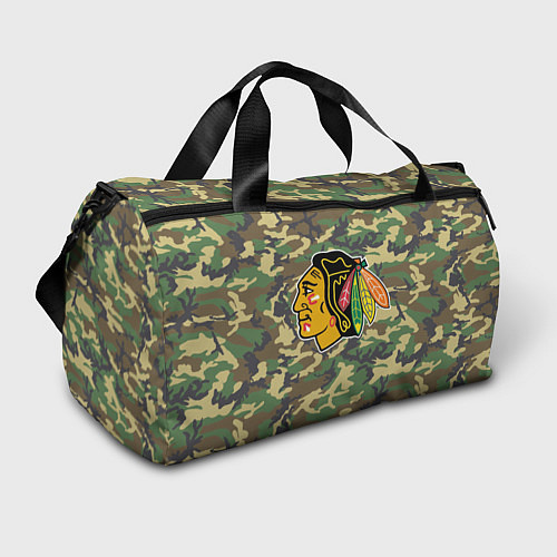 Спортивная сумка Blackhawks Camouflage / 3D-принт – фото 1