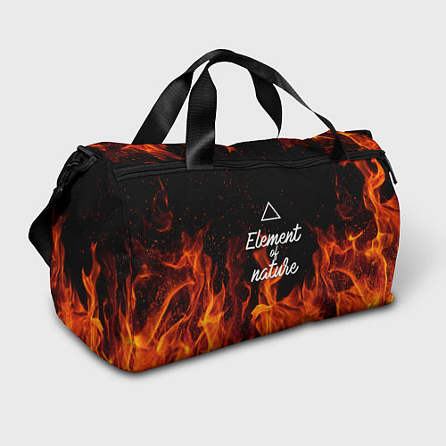 Спортивная сумка Стихия огня / 3D-принт – фото 1