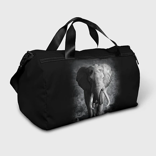 Спортивная сумка Бегущий слон / 3D-принт – фото 1