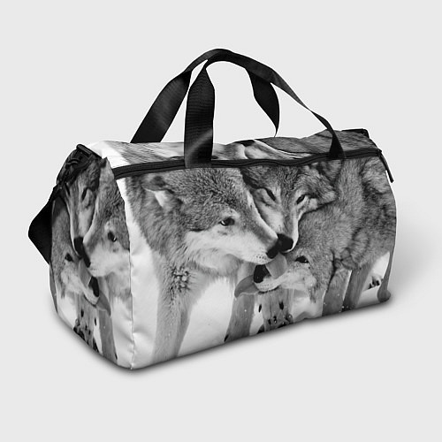Спортивная сумка Волчья семья / 3D-принт – фото 1