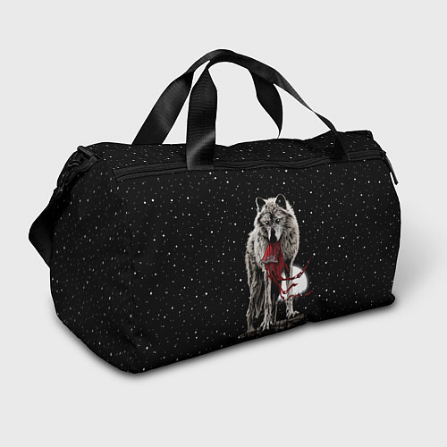 Спортивная сумка Серый волк / 3D-принт – фото 1