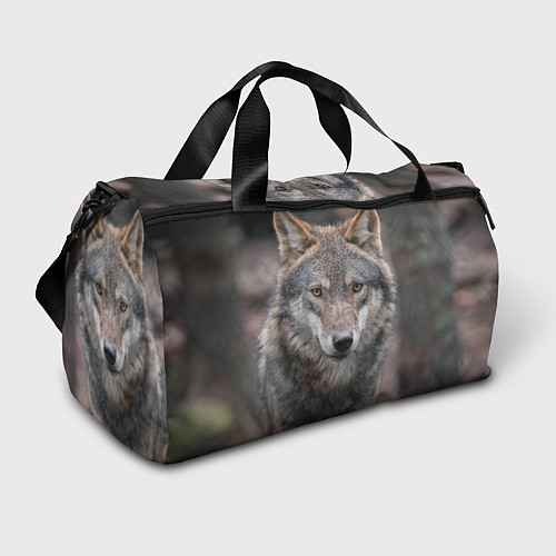 Спортивная сумка Волк - санитар леса / 3D-принт – фото 1