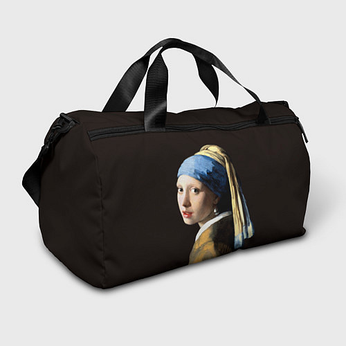 Спортивная сумка Девушка с жемчужной сережкой / 3D-принт – фото 1
