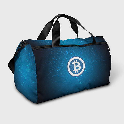 Спортивная сумка Bitcoin Blue / 3D-принт – фото 1