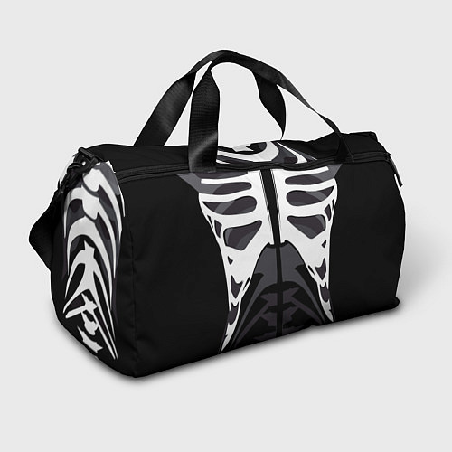 Спортивная сумка Скелет Ч/Б / 3D-принт – фото 1
