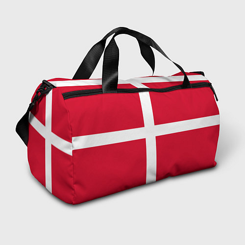 Спортивная сумка Флаг Дании / 3D-принт – фото 1