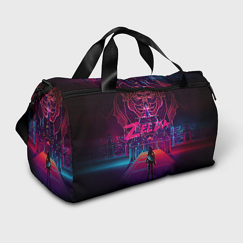 Спортивная сумка LEGEND OF ZELDA RETRO NEON / 3D-принт – фото 1