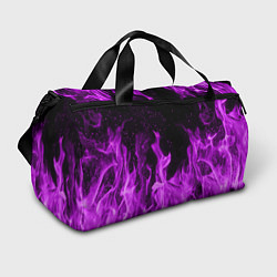 Сумки спортивные Фиолетовый огонь, цвет: 3D-принт